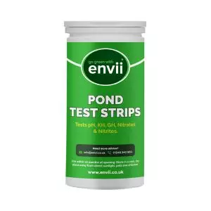 Front view of Envii Pond Test Strips Tube